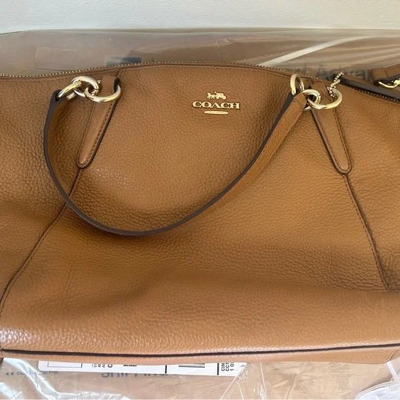 Coach Tan Leather Shoulder Bag - Picture 8 of 8